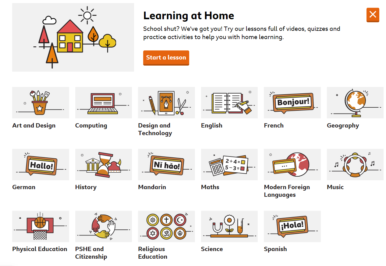 BBC Bitesize For Home Learning – Oliver Goldsmith Primary School